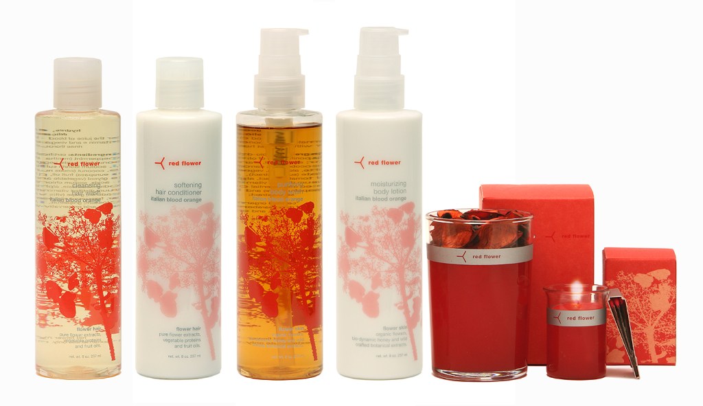 red flower & candles line