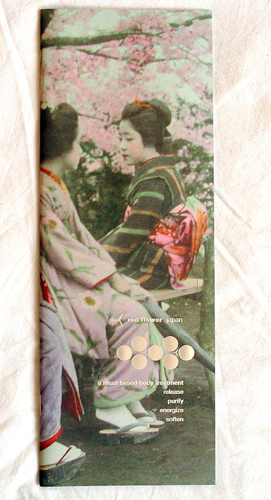 red flower japan catalogue cover