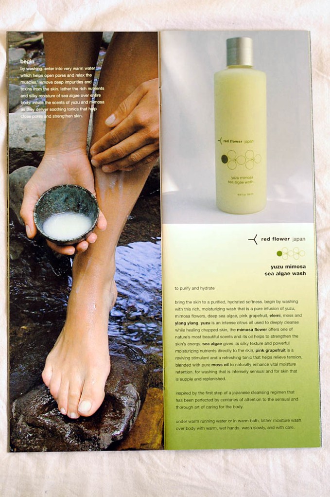 red flower japan catalogue inside